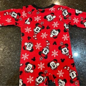 Disney: Mickey Mouse holiday onesie pajamas - size 24 months